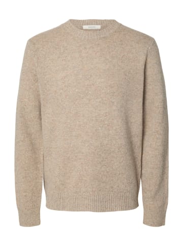 SELECTED HOMME Pullover 'Neil' in beige-meliert