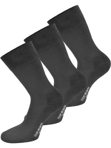 normani 6 Paar Komfortsocken mit Softrand in Anthrazit