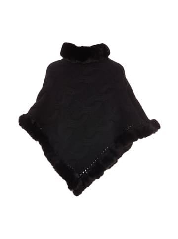 CHANI Damen Poncho in Schwarz