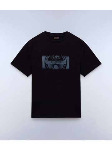 Napapijri T-Shirt "S-Vanni Prt Ss" in Schwarz