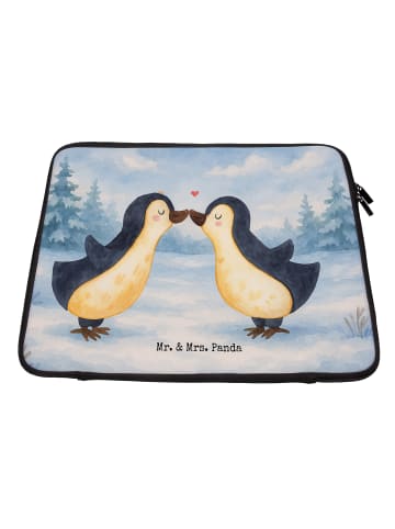 Mr. & Mrs. Panda Laptophülle Pinguin Liebe Design ohne Spruch in Weiß