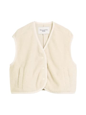 Marc O'Polo DENIM Curly-Sweatweste relaxed in White Blush