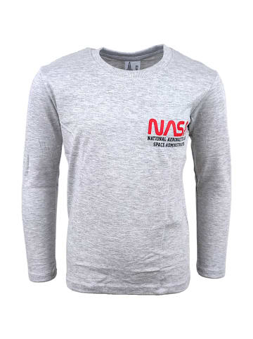 Nasa Langarmshirt NASA in Grau