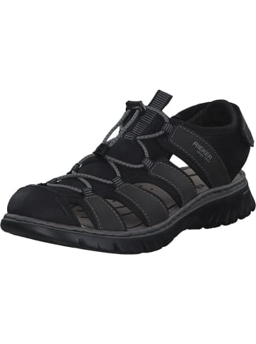 rieker Sandalen in schwarz/schwarz/schwarz