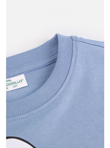 Coccodrillo T-Shirt mit kurzen Ärmeln in blau