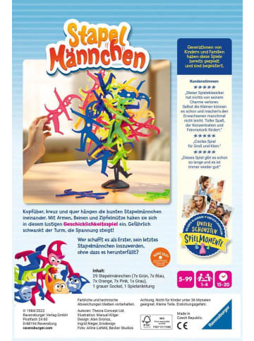 Ravensburger Geschicklichkeitsspiel Stapelmännchen - Kinderspiel ab 5 Jahre 5-99 Jahre in bunt