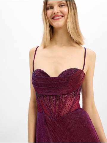 Unique Abendkleid in bordeaux blau - 0001