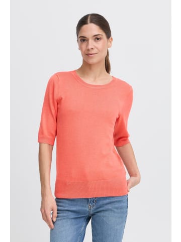 PULZ Jeans 3/4 Arm-Pullover 3/4 Arm-Pullover PZSARA - 50205514 Femininer Pullover mit Halbarm in Rot