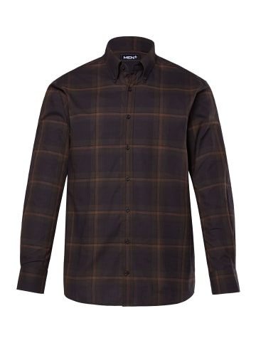 Men Plus Hemd in schwarz