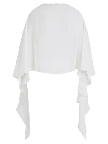 Vera Mont Chiffonstola mit Volant in Rohweiß