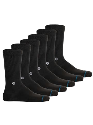 STANCE Socken 6er Pack in Schwarz