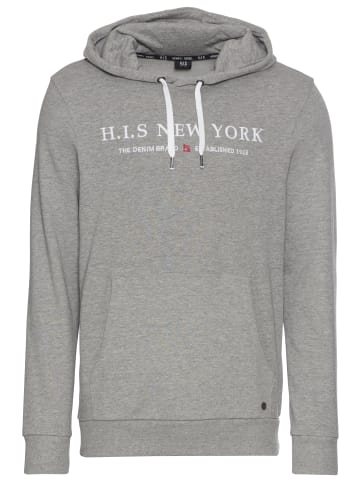 H.I.S. Kapuzensweatshirt in dunkelgrau-melange