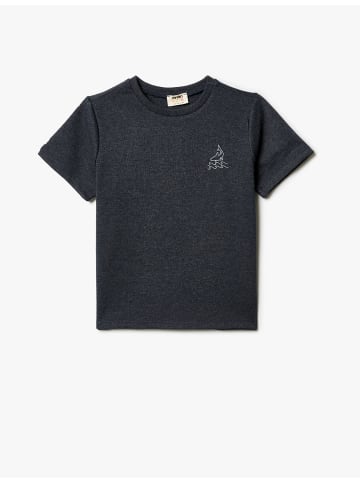 KOTON T-shirt in Marineblau