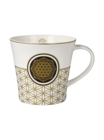 Goebel Coffee-/Tea Mug " Blume des Lebens weiß " in Bunt