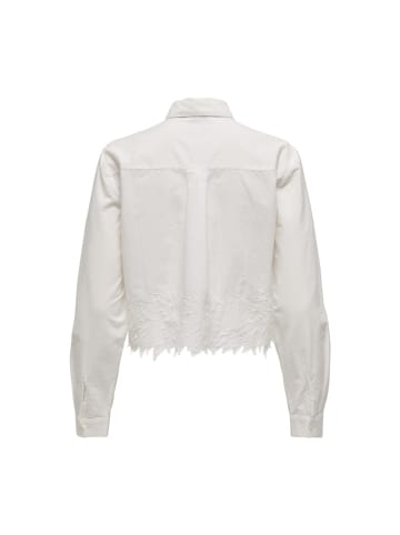 JDY Langarmbluse in white