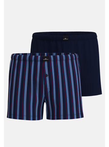 Götzburg Boxershort 2Er Pack Wildlife in blau-mittel-Streifen