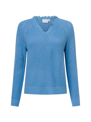 Vila Strickpullover Vioa in hellblau - 0002