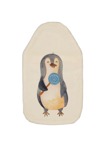 Mr. & Mrs. Panda Wärmflasche Pinguin Lolli ohne Spruch in Weiß