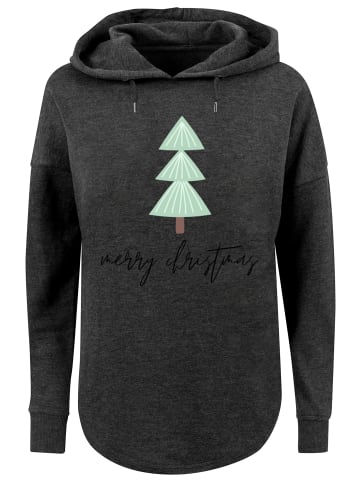 F4NT4STIC Oversized Hoodie Merry Christmas Weihnachten in charcoal