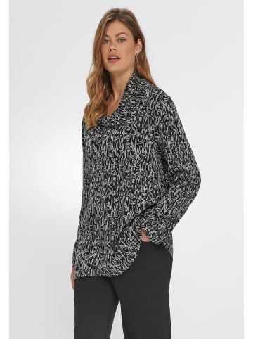 ANNA AURA Langarmshirt Viscose in grauschwarz