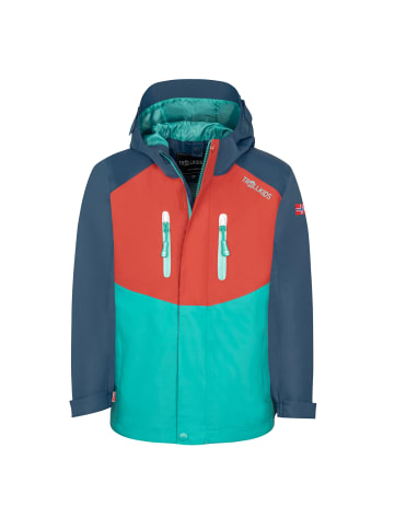 Trollkids Funktionsjacke Nusfjord in red clay/mystic blue