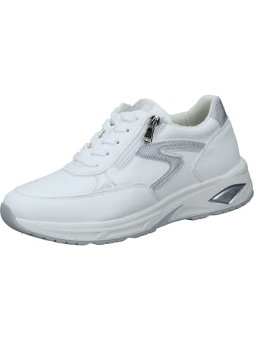 WALDLÄUFER Schnürschuhe in weiss/silber