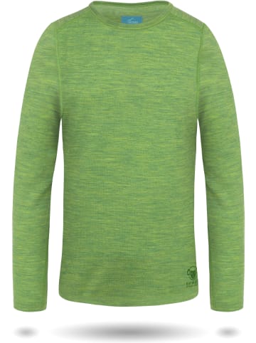 Normani Outdoor Sports Kinder Merino Langarm Broome in Grün