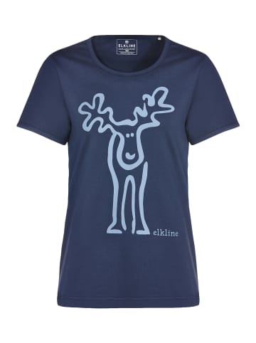 elkline T-Shirt Rudolfine in darkblue - ashblue