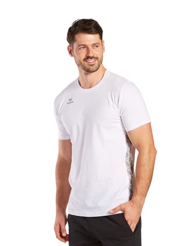 erima Essential Team T-Shirt in weiß/monument grey