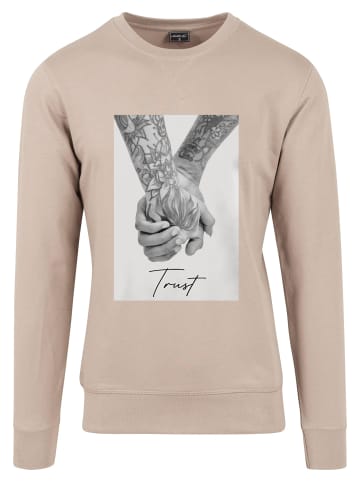 Mister Tee Mister Tee Herren Trust 2.0 Crewneck in darksand