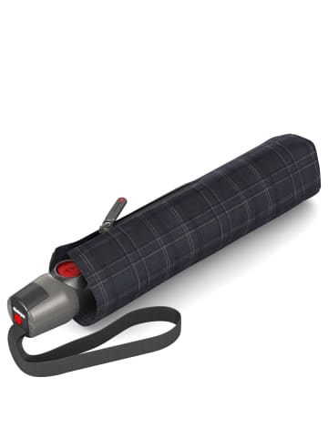 Knirps T.200 M Duomatic - Taschenschirm Regenschirm (bordeaux) in men's prints check