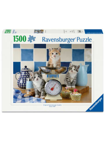Ravensburger Verlag GmbH Spiel - Erwachsenenpuzzle 1500 Teile - Kätzchen in der Küche