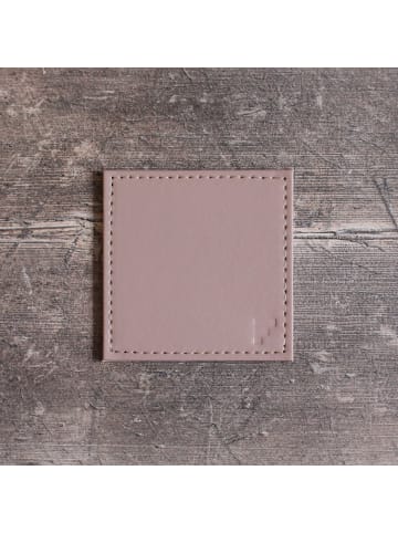 FREEFORM FREEFORM | Untersetzer, DUO, altrosa/stein, 10 x 10 cm