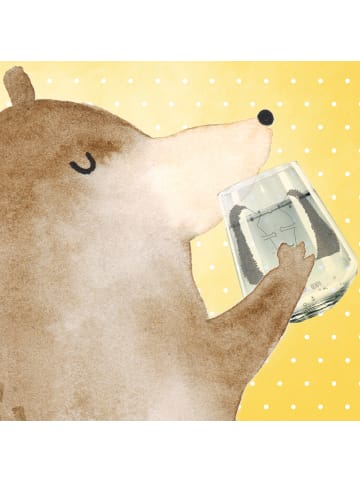 Mr. & Mrs. Panda Glas Igel Liebe ohne Spruch in Transparent