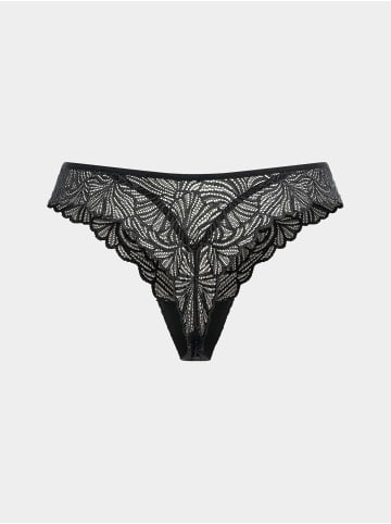 Erlich Textil  Erlich Textil Spitzen String FLUID LACE BRAZIL in schwarz