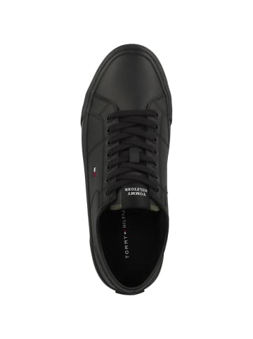 Tommy Hilfiger Sneaker low Core Vulcanized Cleated Leather in schwarz