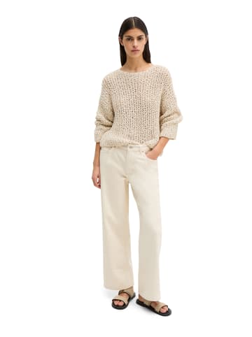 Marc O'Polo Pullover loose cropped in Grey Silk