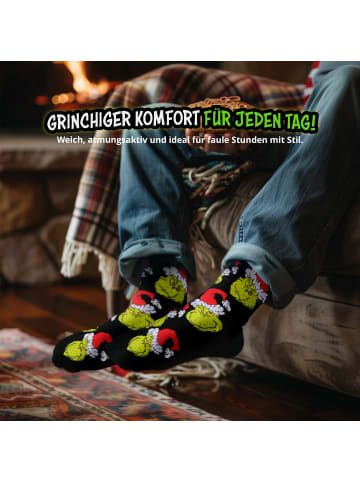 The Grinch 3er Pack The Grinch Socken Sneaker 40-45 in Mehrfarbig