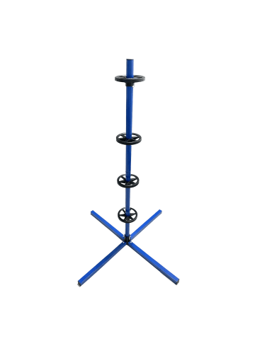 relaxdays Reifenständer in Blau – (B)66 x (H)131,5 x (T)66 cm