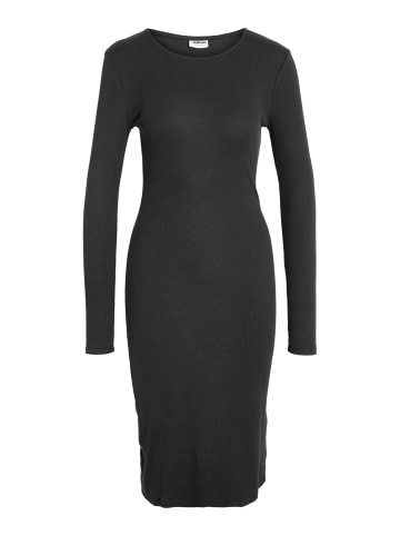 Noisy may Langarm Ripp Kleid Midi NMMAYA in Schwarz-2