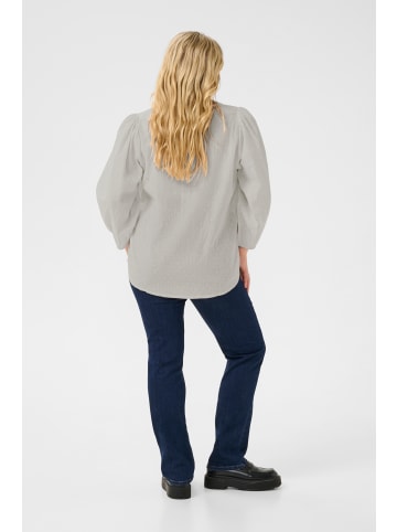 KAFFE curve Bluse langarm KCsilla Regular fit in Elephant Skin