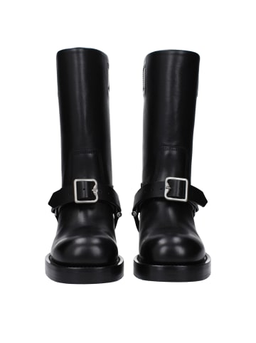 Burberry Schwarz Leder Stiefel