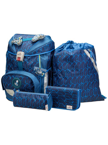 DerDieDas Schulrucksack ErgoFlex Set 2 in Blue Speed