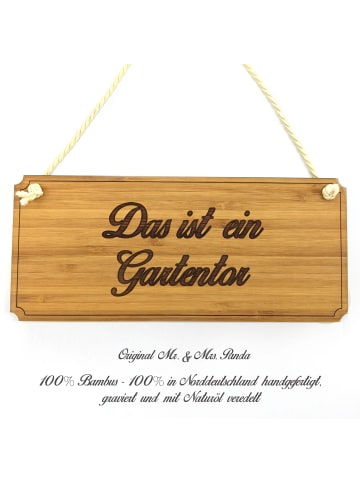 Mr. & Mrs. Panda Türschild Das ist ein Gartentor mit Spruch in Keine Angabe