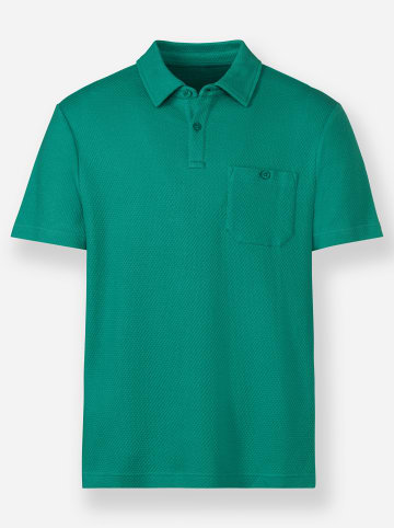 WITT WEIDEN Kurzarm-Poloshirt in smaragd