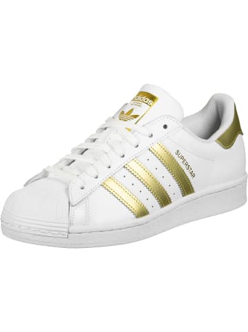 adidas Turnschuhe in cloud white/gold metallic