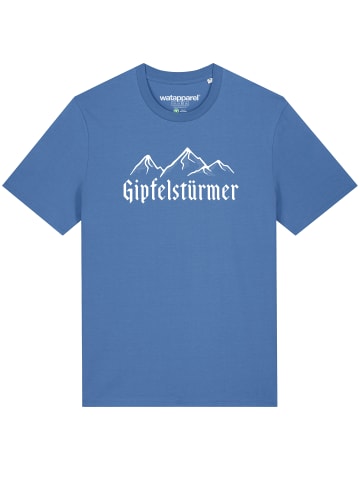 wat? Apparel T-Shirt Gipfelstürmer in Bright Blue