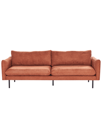Beliani 3-Sitzer Sofa VINTERBRO in Braun/Schwarz - (W) 220 x (H) 86 x (L) 84 cm