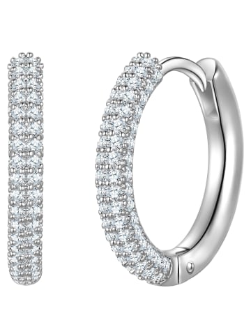 Yokoamii Ohrringe aus Messing mit Zirkonia in silber