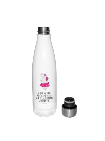 Mr. & Mrs. Panda Thermosflasche Einhorn Ballerina mit Spruch in Weiß